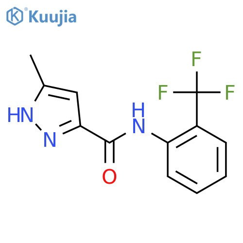 1H-Pyrazole-3-carboxamide,5-methyl-N-[2-(trifluoromethyl)phenyl]- structure
