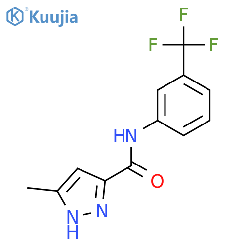 1H-Pyrazole-3-carboxamide,5-methyl-N-[3-(trifluoromethyl)phenyl]- structure