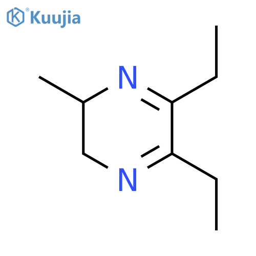 Pyrazine,5,6-diethyl-2,3-dihydro-2-methyl- structure