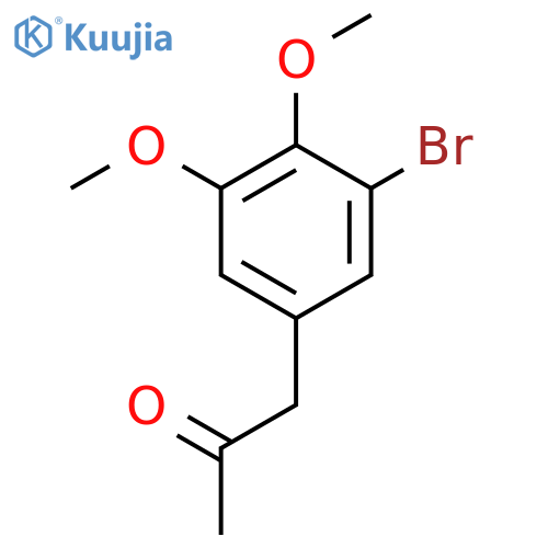 (3-Bromo-4,5-dimethoxyphenyl)acetone structure