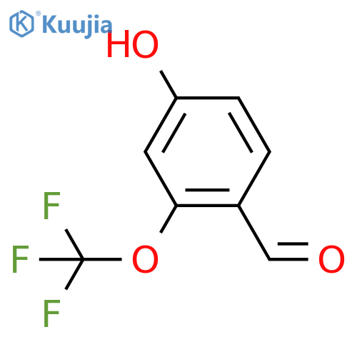 4-Hydroxy-2-(trifluoromethoxy)benzaldehyde structure
