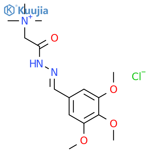 Ethanaminium,N,N,N-trimethyl-2-oxo-2-[2-[(3,4,5-trimethoxyphenyl)methylene]hydrazinyl]-,chloride (1:1) structure