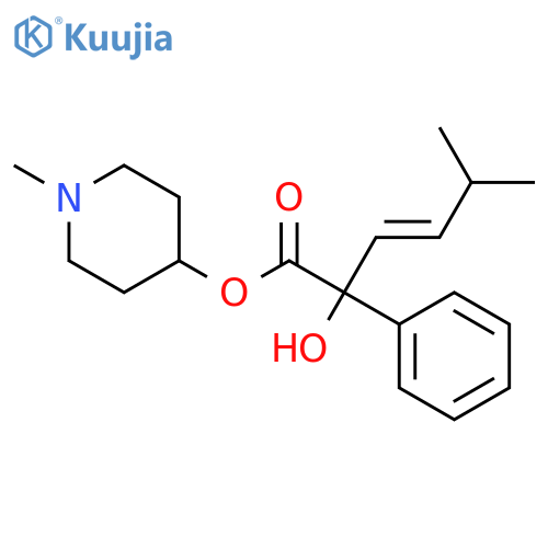 Benzeneacetic acid, a-hydroxy-a-(3-methyl-1-butenyl)-,1-methyl-4-piperidinyl ester, (Z)- (9CI) structure