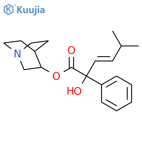 Benzeneacetic acid, a-hydroxy-a-(3-methyl-1-buten-1-yl)-,1-azabicyclo[2.2.2]oct-3-yl ester structure