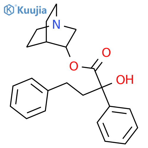 Benzenebutanoic acid, a-hydroxy-a-phenyl-,1-azabicyclo[2.2.2]oct-3-yl ester structure