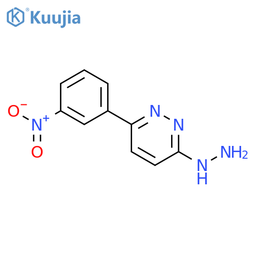 3-hydrazinyl-6-(3-nitrophenyl)pyridazine structure