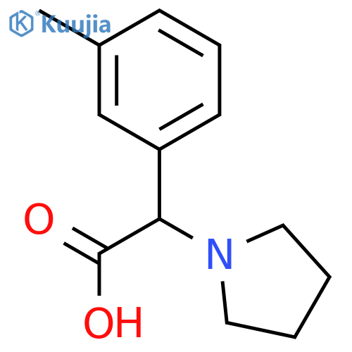 Pyrrolidin-1-yl-m-tolyl-acetic acid structure