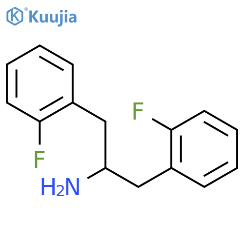 1,3-bis(2-fluorophenyl)propan-2-amine structure