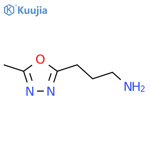 3-(5-Methyl-1,3,4-oxadiazol-2-yl)propan-1-amine structure