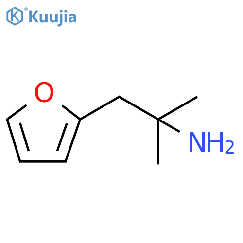 1-(furan-2-yl)-2-methylpropan-2-amine structure