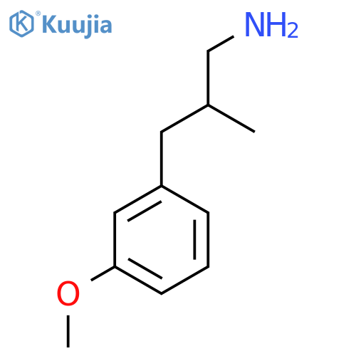 3-(3-Methoxyphenyl)-2-methylpropan-1-amine structure