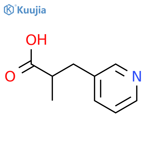 2-Methyl-3-(pyridin-3-yl)propanoic acid structure
