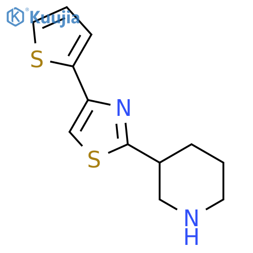 2-(Piperidin-3-yl)-4-(thiophen-2-yl)thiazole structure