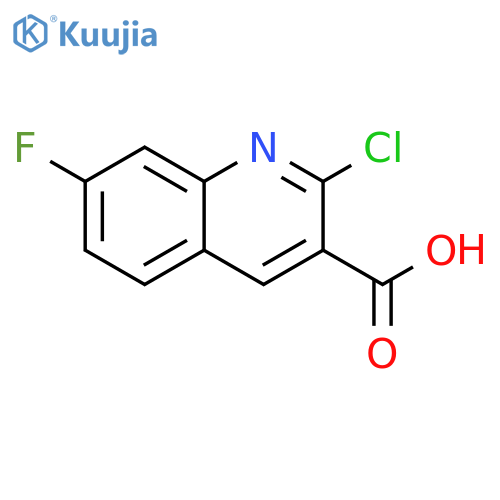 2-chloro-7-fluoroquinoline-3-carboxylic acid structure