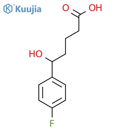 5-(4-Fluorophenyl)-5-hydroxypentanoic acid structure