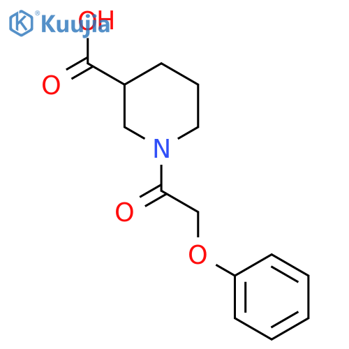 1-(Phenoxyacetyl)piperidine-3-carboxylic Acid structure