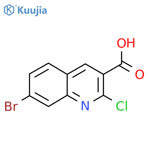 7-Bromo-2-chloroquinoline-3-carboxylic acid structure