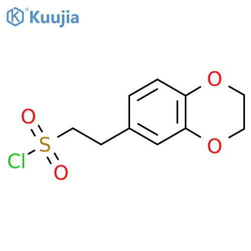 2-(2,3-dihydro-1,4-benzodioxin-6-yl)ethane-1-sulfonyl chloride structure