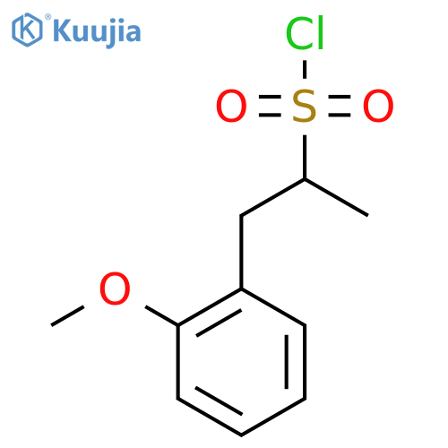 1-(2-Methoxyphenyl)propane-2-sulfonyl chloride structure