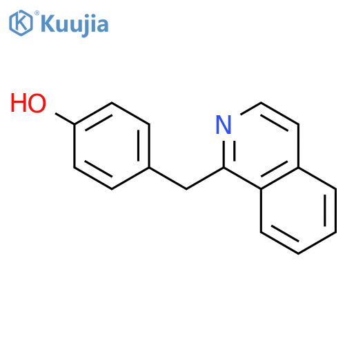 Phenol, 4-(1-isoquinolinylmethyl)- structure