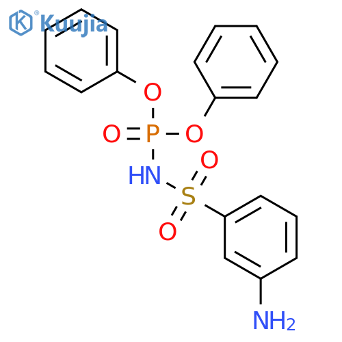 Phosphoramidic acid, [(3-aminophenyl)sulfonyl]-, diphenyl ester structure