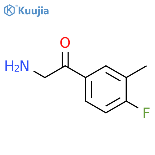 2-amino-1-(4-fluoro-3-methylphenyl)ethan-1-one structure