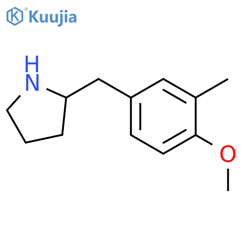 2-(4-methoxy-3-methylphenyl)methylpyrrolidine structure