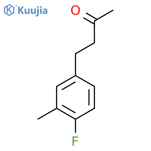 4-(4-fluoro-3-methylphenyl)butan-2-one structure