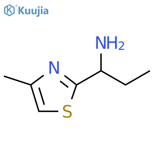1-(4-methyl-1,3-thiazol-2-yl)propan-1-amine structure