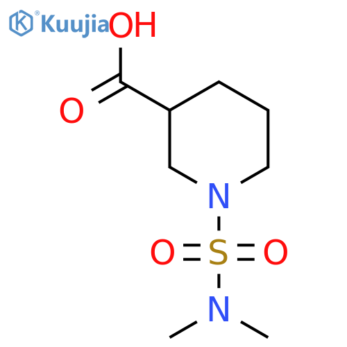 1-(Dimethylamino)sulfonylpiperidine-3-carboxylic acid structure