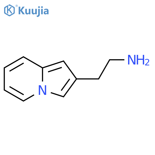 2-(indolizin-2-yl)ethan-1-amine structure