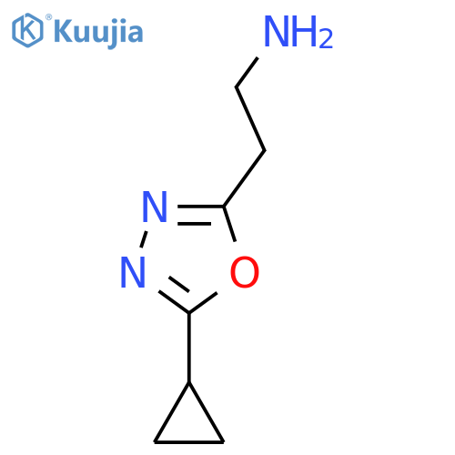 2-(5-cyclopropyl-1,3,4-oxadiazol-2-yl)ethanamine structure