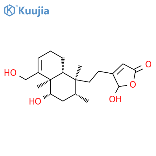 6α,16,18-Trihydroxycleroda-3,13-dien-15,16-olide structure