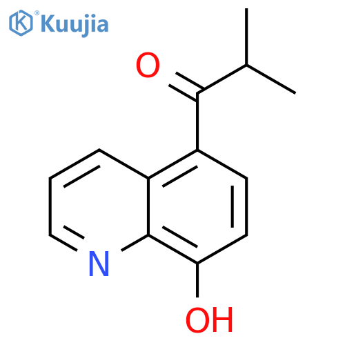 1-(8-hydroxyquinolin-5-yl)-2-methylpropan-1-one structure