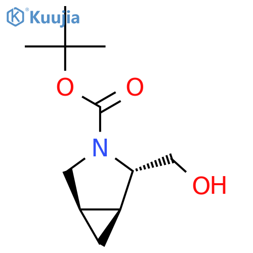 tert-butyl 2-(hydroxymethyl)-3-azabicyclo[3.1.0]hexane-3-carboxylate structure