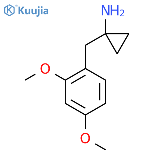 1-(2,4-dimethoxyphenyl)methylcyclopropan-1-amine structure