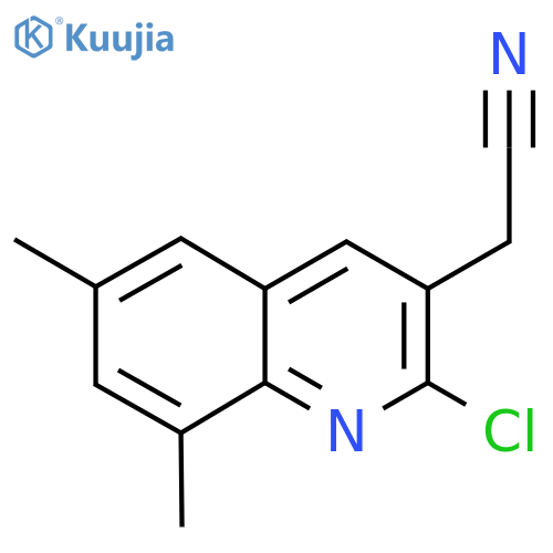 2-(2-Chloro-6,8-dimethylquinolin-3-yl)acetonitrile structure