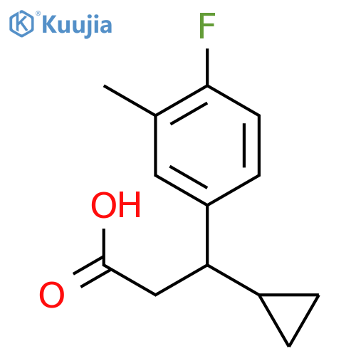 β-Cyclopropyl-4-fluoro-3-methylbenzenepropanoic acid structure