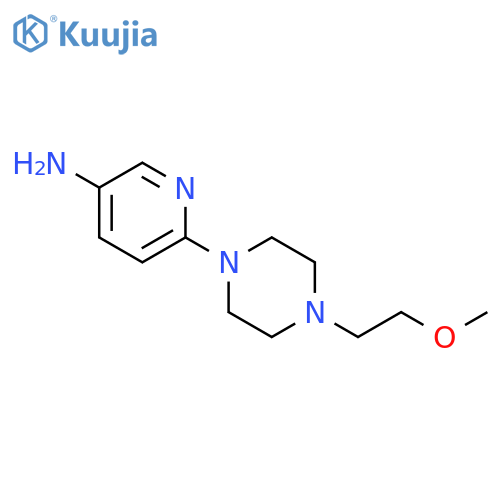 6-[4-(2-methoxyethyl)piperazin-1-yl]pyridin-3-amine structure