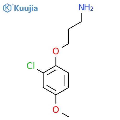 3-(2-chloro-4-methoxyphenoxy)propan-1-amine structure