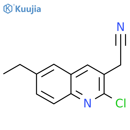 2-(2-Chloro-6-ethylquinolin-3-yl)acetonitrile structure