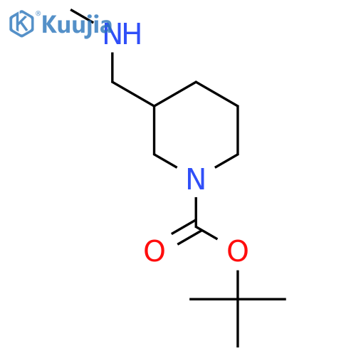 Tert-butyl 3-((methylamino)methyl)piperidine-1-carboxylate structure