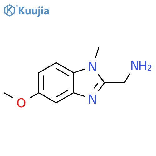 (5-methoxy-1-methyl-1H-1,3-benzodiazol-2-yl)methanamine structure