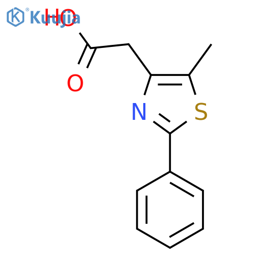 2-(5-Methyl-2-phenyl-1,3-thiazol-4-yl)acetic Acid structure