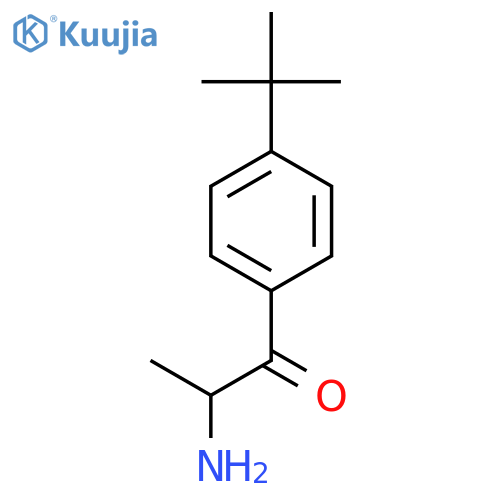 2-amino-1-(4-tert-butylphenyl)propan-1-one structure
