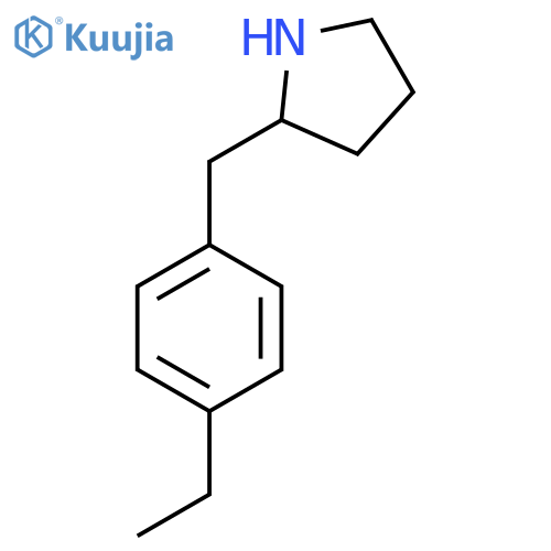 2-(4-ethylphenyl)methylpyrrolidine structure