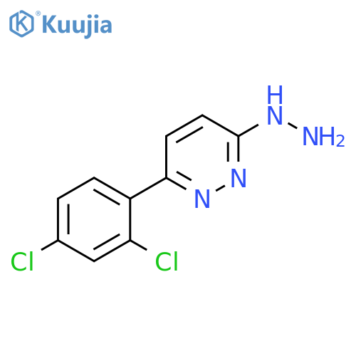 [6-(2,4-Dichloro-phenyl)-pyridazin-3-yl]-hydrazine structure
