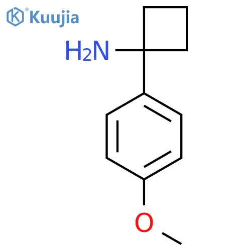 1-(4-Methoxyphenyl)cyclobutanamine structure