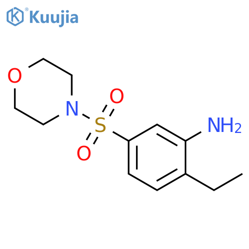 2-ethyl-5-(morpholine-4-sulfonyl)aniline structure