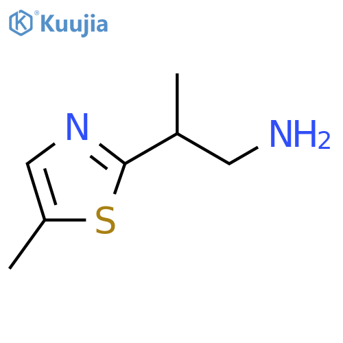 2-(5-methyl-1,3-thiazol-2-yl)propan-1-amine structure